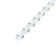 Plastic binding springs, D = 6mm, 100 pieces, sew 2-30 sheets, white/black, Geleos