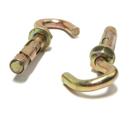 Anchor bolt of scrap, with a hook, galvanized, 12x70 mm, 30 pcs-5
