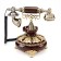 Retro-telephone "Alseno", laid out by laurels, 23 x 26 cm