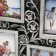 Photo frame plastic in 6 photos 10x15 cm "bush rose" dark silver 35.5x56.5x2 cm