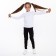 Turtleneck for girls, white color, height 122 cm