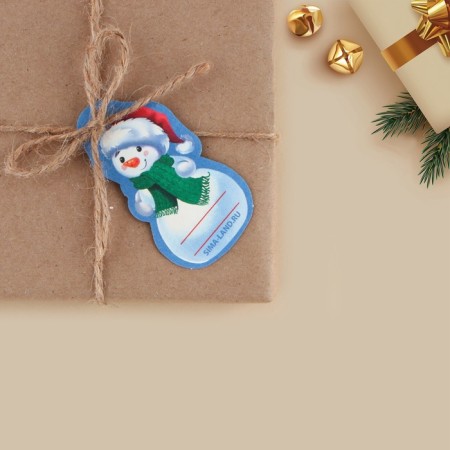 Schildik decorative for the gift "Snowman", 4.2 x 7 cm, New Year-3