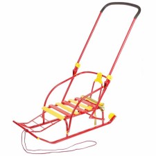 Folding sledges Nikki 2, red color
