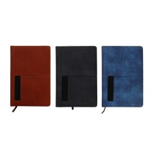 The diary is low, PVC cover, A5 format, 140 sheets in a cage, with pockets, mix
