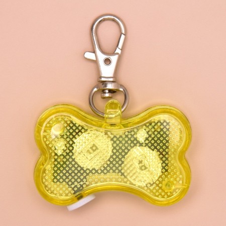 Lighthouse "Bone" with a sticker for writing a phone, 3 glow modes, yellow-4