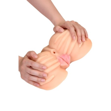 Masturbator Realistic Toyfa Juicy Pussy Nicole with vibration, TPR, bodily, 19 cm-5