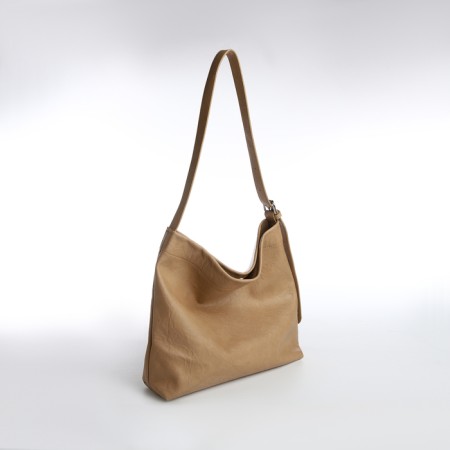 Women's bag-bag on a magnet, cosmetic bag, beige color-2