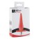Anal plug Black & Red by Toyfa with vibration, black color, 12.7 cm