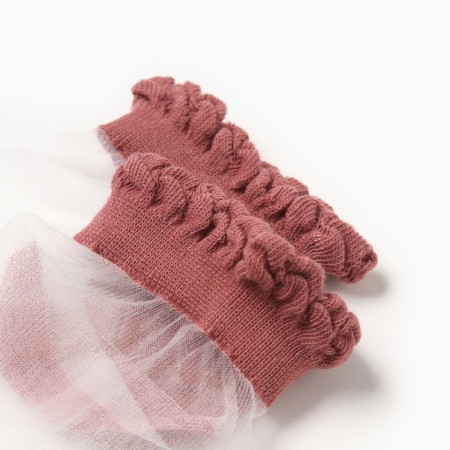 Women's socks Minaku "Flowers", pink color, rr 36-37 (23 cm)-3