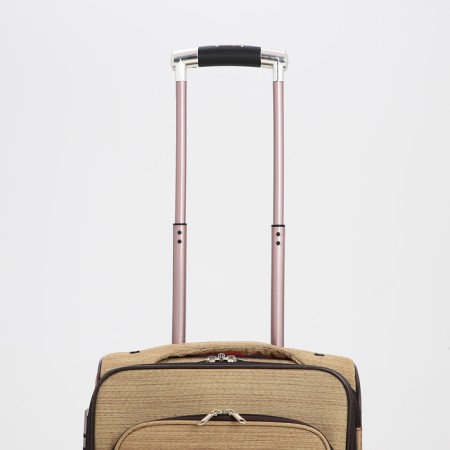 Small suitcase 20 "on lightning, code castle, with extension, beige color-5