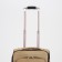 Small suitcase 20 "on lightning, code castle, with extension, beige color