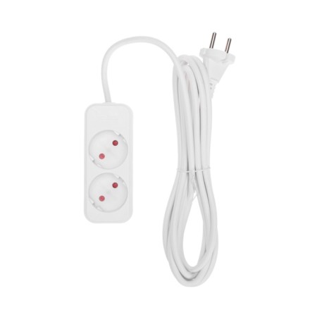 Extension cord Standard 2 nests, 3m, 2x1.0mm², b/s, white rexant