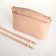 Bag Women's Cross-Bodi with a zipper, powder color