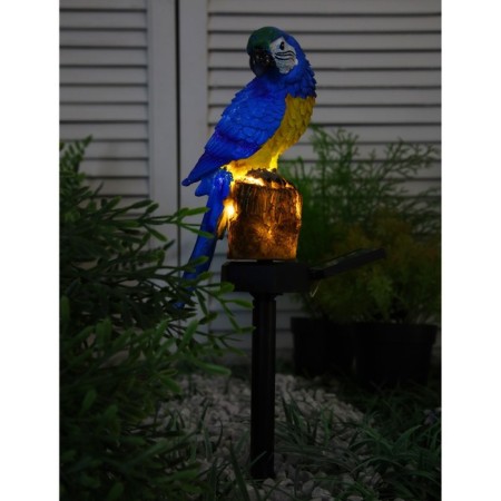 Garden lamp on the solar battery "Blue Ara", 45 cm, 1 LED, glow warm white