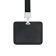 Badge horizontal, external, 100 x 80mm, internal 52 x 82mm, tape 42 cm, black
