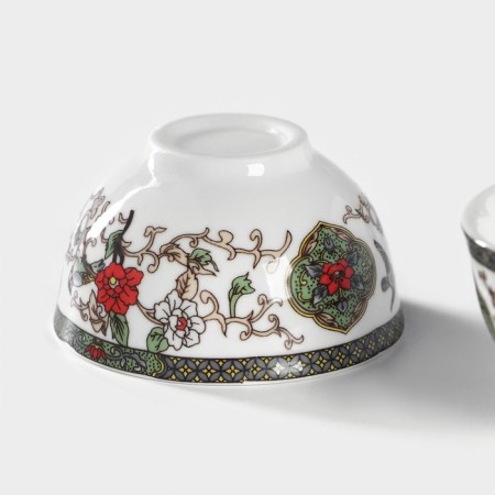 A set for the tea ceremony Ceramic "Flowering", 5 items: 4 PIALA 30 ml, kettle 200 ml-3