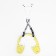 Complex-landing for dogs, size XS (DS 26, from 28 cm), yellow