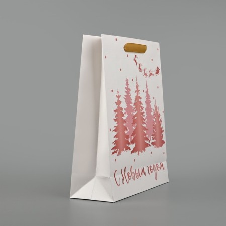Package New Year's laminated “Fairytale Forest”, M 30 x 26 x 9 cm, New Year-2