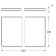 Bathroom shelf, width 60 cm, matte glass