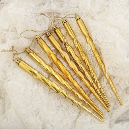 Jewelry decoration "Oblash - curl" (set 7 pcs) 19 cm, gold