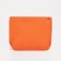 Cosmetic bag with zip-gl, transparent/orange color