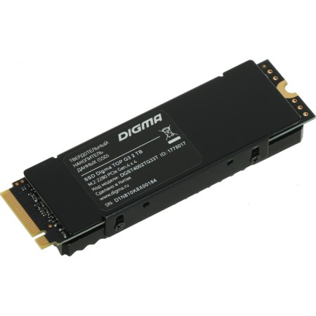 SSD Digma PCIE 4.0 X4 2TB DGST4002TG33T TOP G3 M.2 2280-7