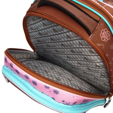 Frame backpack 35 x 28 x 13 cm, Across 193, filling: bag, brown ACR22-193-6-8