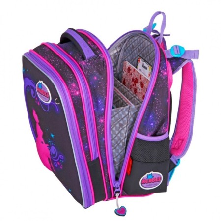 Frame backpack 36 x 29 x 17 cm, Across 192, filling: bag, purple ACR22-192-8-5