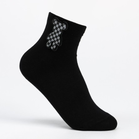 Women's socks "Bear in the cage" A. Nzhvip1301-04, black color, river 36-40