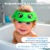 Chin for children "frog", protective, for bathing, green color