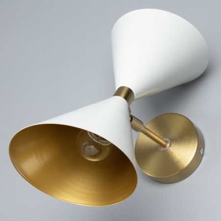 Sconces "Murano" 2he27 40W white-gold 16x26x40 cm