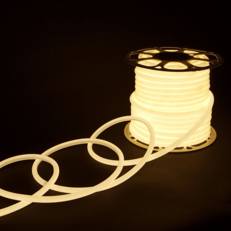 Flexible Neon Elektrostandard, IP67, 2835, 144 LED/M, 220V, round, glow of daytime white-2