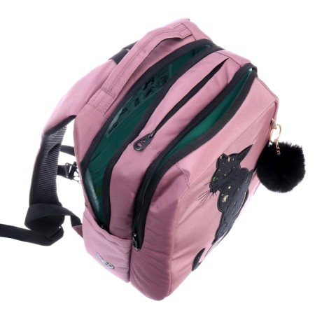 School backpack, 39 x 26 x 17 cm, Grizzly, ergonomic back, pink-7