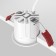 The built-in lamp Technical DL043-01-10W3K-D-RD-WB, LED, 10 W, 65x65x52 mm, 450 lm, 3000k, white-black