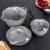 A set of kitchen utensils “Marble No. 4”, a lid, a removable handle, anti -stick coating, color light marble