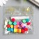 Beads for PVC creativity "Bright flowers" set 25 pcs 0.5x0.9x0.9 cm