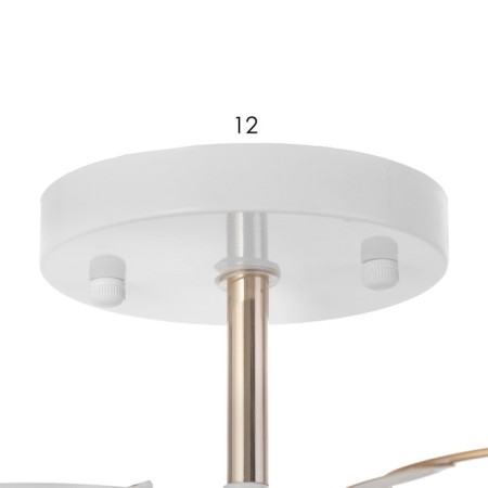 Elena chandelier 3x60W E27 white/gold 45x45x23cm-7