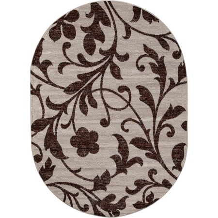 Oval Merinos Gavana carpet, size 200x400 cm, color Beige