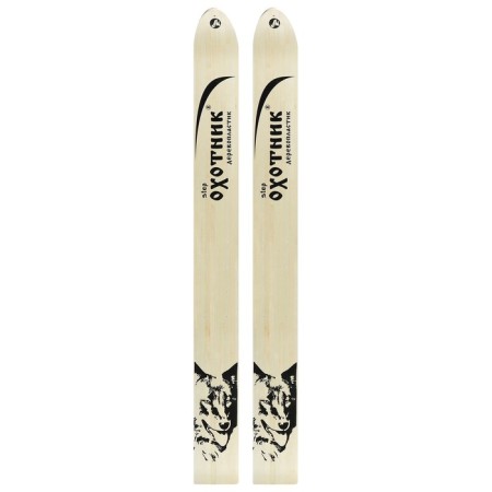 Hunting wood-plastic skis, 155 cm, with a notch-2