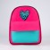 Baby backpack for a girl textile "heart", 27x23x10 cm