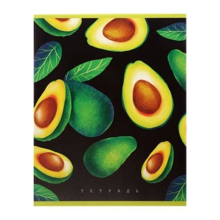 A set of notebooks of 5 pieces, 48 ​​sheets in the Calligrata Avocado cage, covered cardboard, offset block-5
