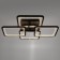 Causteen with PDU 1837/4CF LED 144W 3000-6000k Dimmer Coffee 59x59x11 cm Bayerlux