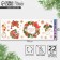 Vinyl stickers on the windows "New Year's Wreath", reusable, 70 x 25 cm, New Year