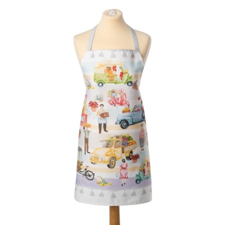 Apron Ethel Food Market 70x60 cm, 100% cotton, sarzha 190 g/m2-7