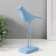 Polystone souvenir "Bird - long paws" pale blue 22x15 cm