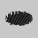 Honeycomb Finefiller, 24x24x3 mm, black