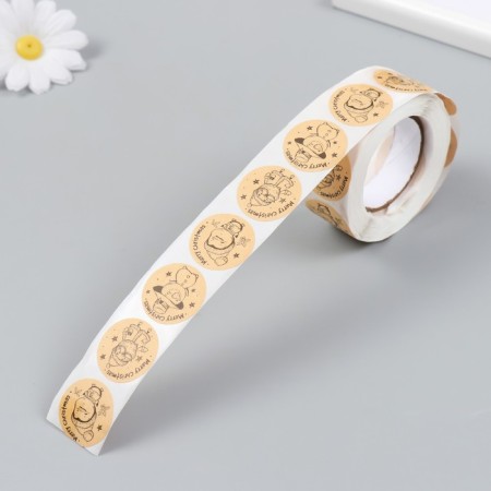 Stick Paper "Crafts. Christmas characters" d = 2.5 cm 500 pcs in a roll 3x6.5x6.5 cm-4
