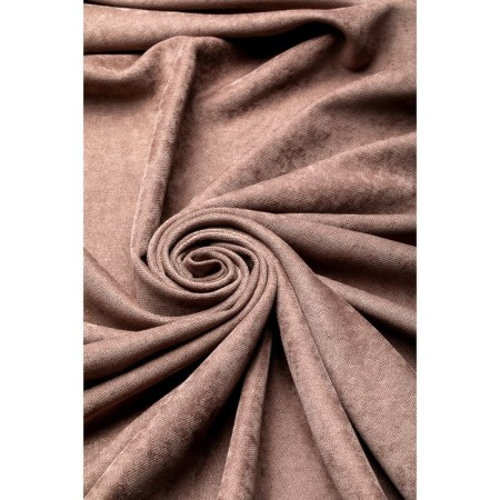 Decofest "Aron" curtain, size 200x270 cm, velor, cocoa color with milk-2