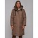 Coat insulated winter female, size 48, brown color
