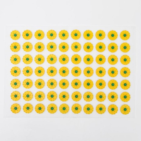 The Kuznetsova applicator, 70 spines, spantex, 23x32 cm, yellow.-1